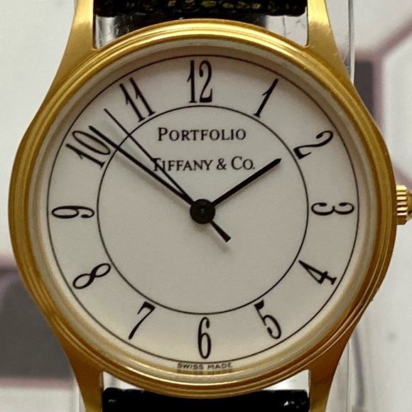 Tiffany & Co. Other - Tiffany & Co. Portfolio Swiss Made Unisex Watch Roman Numerals Original Strap